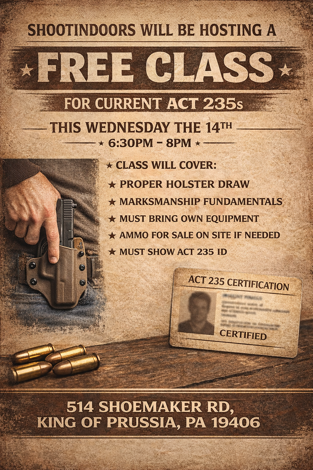 FREE CLASS - ACT 235